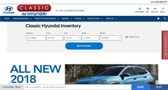 Desktop Screenshot of driveclassichyundai.com